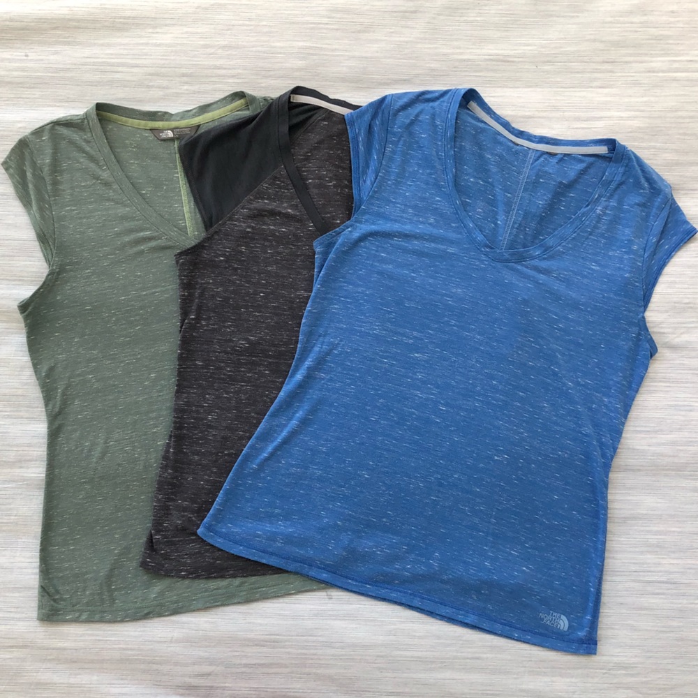Set Of Three North Face Exercise Tops - image 1